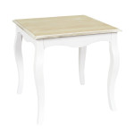 paris prix Table d'Appoint en Bois "Victoria" 45cm Blanc