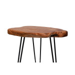 Paris Prix Table D'Appoint En Bois "Woody 110" 52cm Naturel