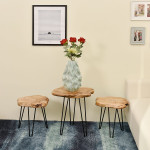 Paris Prix Table D'Appoint En Bois "Woody 210" 40cm Naturel