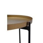 Paris Prix Table D'Appoint En Marbre "Louisa" 60cm Or