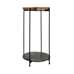 paris prix Table d'Appoint en Marbre "Louisa" 60cm Or