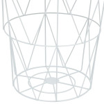 Paris Prix Table D'Appoint En Métal "Kumi" 40cm Blanc