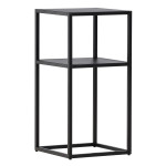 paris prix Table d'Appoint en Métal "Punta Arenas" 60cm Noir