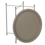 Paris Prix Table D'Appoint En Métal "Sienna" 50cm Beige