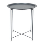 Paris Prix Table D'Appoint En Métal "Sienna" 50cm Gris