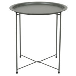 Paris Prix Table D'Appoint En Métal "Sienna" 50cm Vert Olive