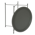 Paris Prix Table D'Appoint En Métal "Sienna" 50cm Vert Olive