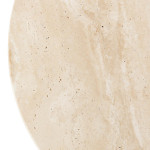 Paris Prix Table D'Appoint En Travertin "Celen" 45cm Blanc