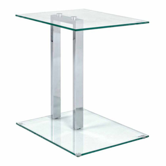 Paris Prix Table D'Appoint En Verre "Antilles" 50cm Transparent