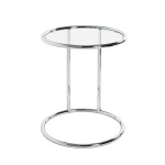 Paris Prix Table D'Appoint En Verre "Blaise" 55cm Argent