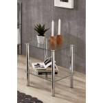 Paris Prix Table D'Appoint En Verre "Eliot" 47cm Transparent