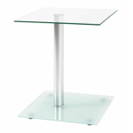 paris prix Table d'Appoint en Verre "Nolan" 52cm Transparent