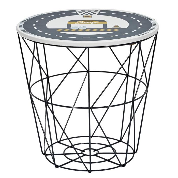 Paris Prix Table D'Appoint Enfant "Circuit" 30cm Bleu