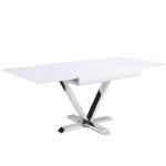 Paris Prix Table D'Appoint Extensible "Emery" 90-180cm Blanc