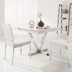 Paris Prix Table D'Appoint Extensible "Emery" 90-180cm Blanc