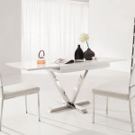 Paris Prix Table D'Appoint Extensible "Emery" 90-180cm Blanc