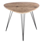 paris prix Table d'Appoint Industriel "Neile" 69cm Marron