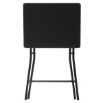 Paris Prix Table D'Appoint Pliante Design "Paola" 64cm Noir