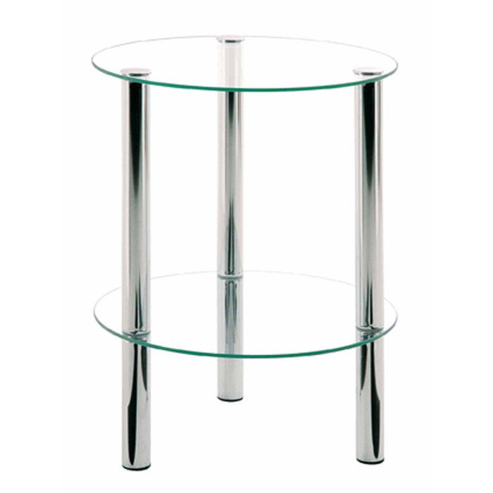 Paris Prix Table D'Appoint Ronde Design "Eliot" 47cm Transparent