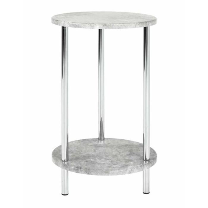 Paris Prix Table D'Appoint Ronde Effet Béton "Miguel" 50cm Gris