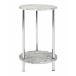 paris prix Table d'Appoint Ronde Effet Béton "Miguel" 50cm Gris