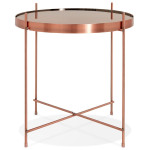 Paris Prix Table D'Appoint Ronde Pliable "Minois" 45cm Cuivre