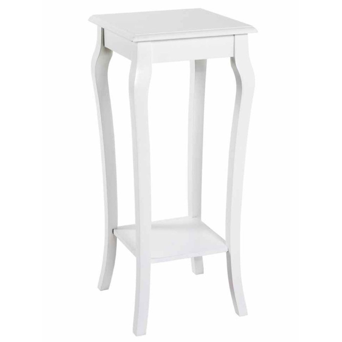 Paris Prix Table D'Appoint Vintage En Bois "Elsa" 71cm Blanc