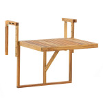 paris prix Table de Balcon en Bois "Marion" 60cm Naturel