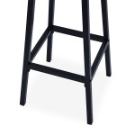 Paris Prix Table De Bar & 2 Tabourets "Maynard" 120cm Naturel & Noir