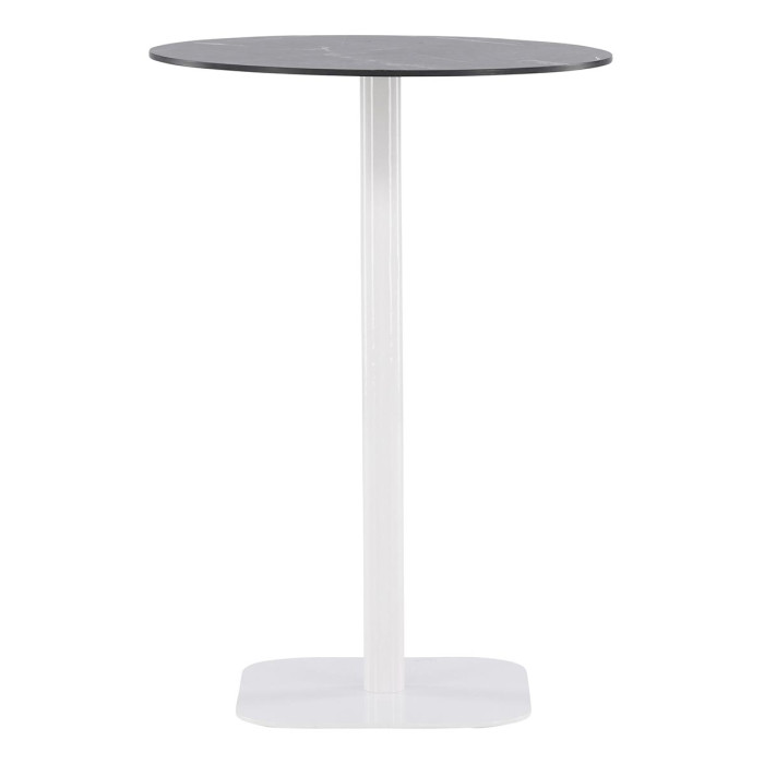 Paris Prix Table De Bar De Jardin "Milano" 100cm Gris & Blanc