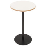 Paris Prix Table De Bar Design "Claudio" 105cm Naturel & Noir