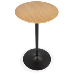 Paris Prix Table De Bar Design "Silvinho" 103cm Naturel & Noir