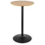 paris prix Table de Bar Design "Silvinho" 103cm Naturel & Noir