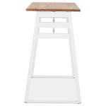 Paris Prix Table De Bar En Bois Design "Javier" 150cm Blanc