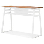 Paris Prix Table De Bar En Bois Design "Javier" 150cm Blanc