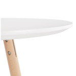 Paris Prix Table De Bar En Bois "Lizon" 110cm Blanc & Naturel
