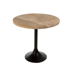 Paris Prix Table De Bar En Bois & Métal "Mocha" 65cm Naturel