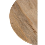 Paris Prix Table De Bar En Bois & Métal "Mocha" 65cm Naturel