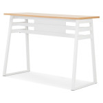 Paris Prix Table De Bar Scandinave "Javier" 150cm Blanc