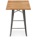 Paris Prix Table De Bar Vintage "Fantasio" 105cm Beige & Gris