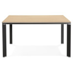 Paris Prix Table De Bureau Carrée Design "Loina" 140cm Naturel