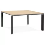 paris prix Table de Bureau Carrée Design "Loina" 140cm Naturel