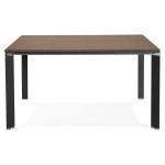 Paris Prix Table De Bureau Carrée Design "Loina" 140cm Noyer