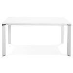 Paris Prix Table De Bureau Carrée Design "Loina" 160cm Blanc