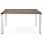 Paris Prix Table De Bureau Design "Loina" 140cm Noyer & Blanc