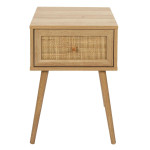 Paris Prix Table De Chevet 1 Tiroir "Bali" 55cm Naturel