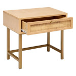 Paris Prix Table De Chevet 1 Tiroir Cannage "Rayo" 50cm Naturel