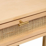 Paris Prix Table De Chevet 1 Tiroir Cannage "Rayo" 50cm Naturel