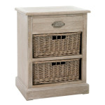 paris prix Table de Chevet 1 Tiroir "Catherine" 64cm Naturel