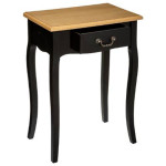 Paris Prix Table De Chevet 1 Tiroir "Chrysa" 65cm Noir